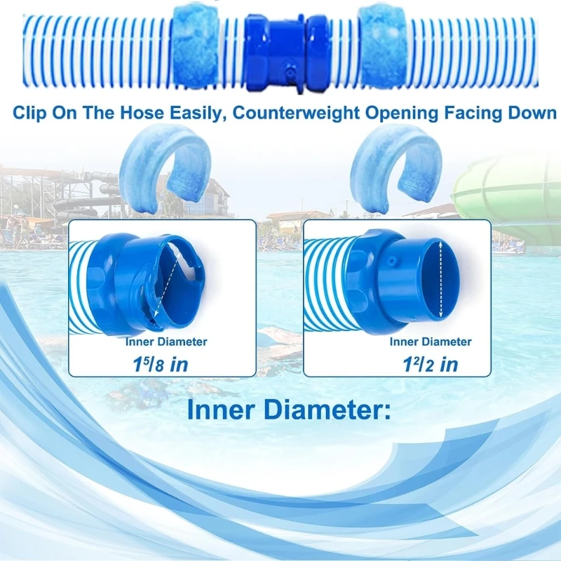 Автоматический очиститель бассейна Вес шланга с быстрым поворотным замком