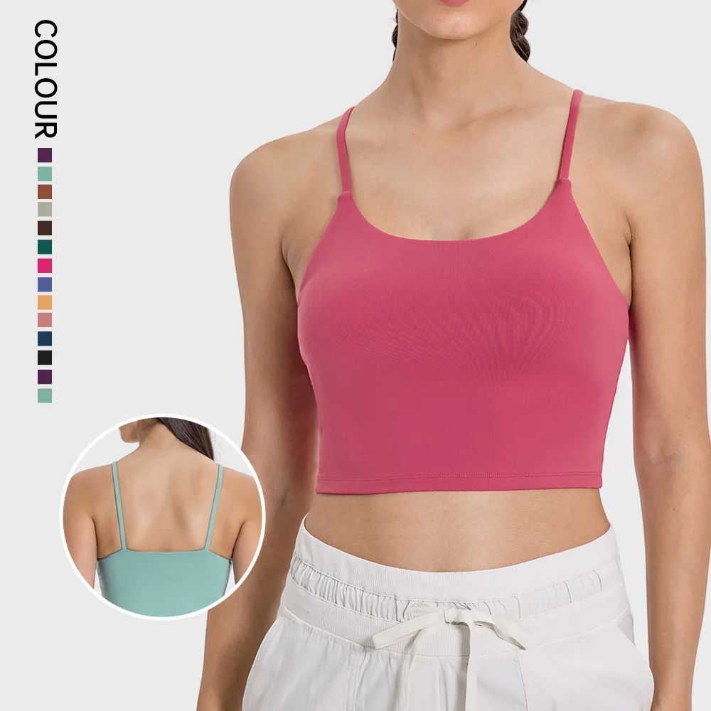 Женский Спортивный Бюстгальтер Для Фитнеса Короткий Топ Со Съемной Подушечкой