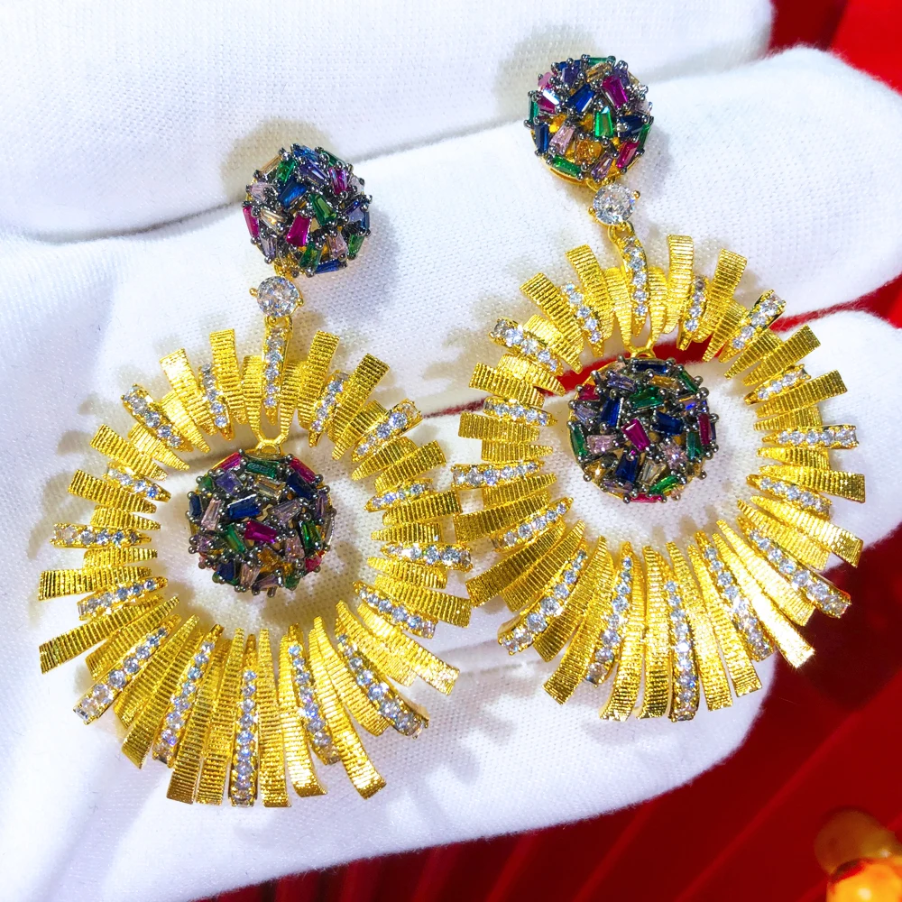 GODKI 56 мм Роскошные длинные висячие серьги в Саудовской Аравии для женщин