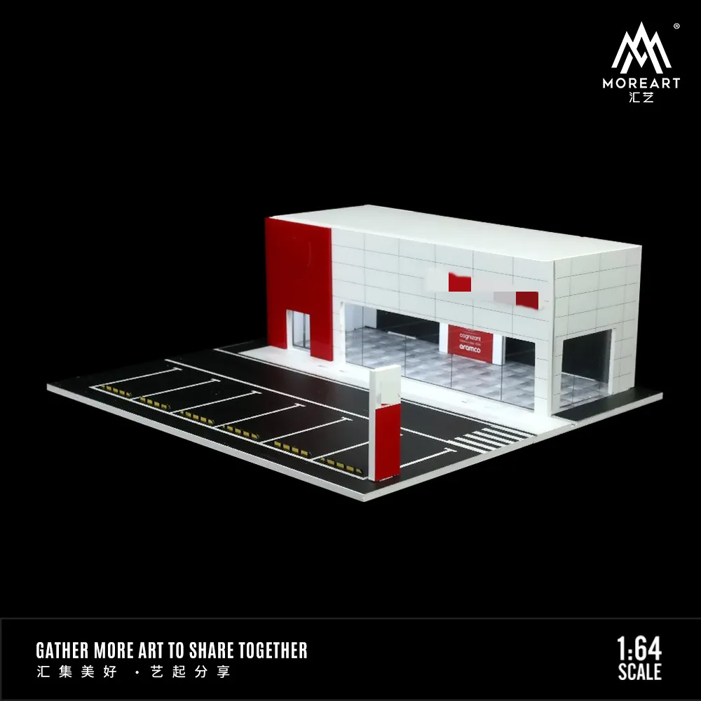 MOREART 1/64 Honda 4S Магазин выставочный зал световая версия сборка демонстрационная