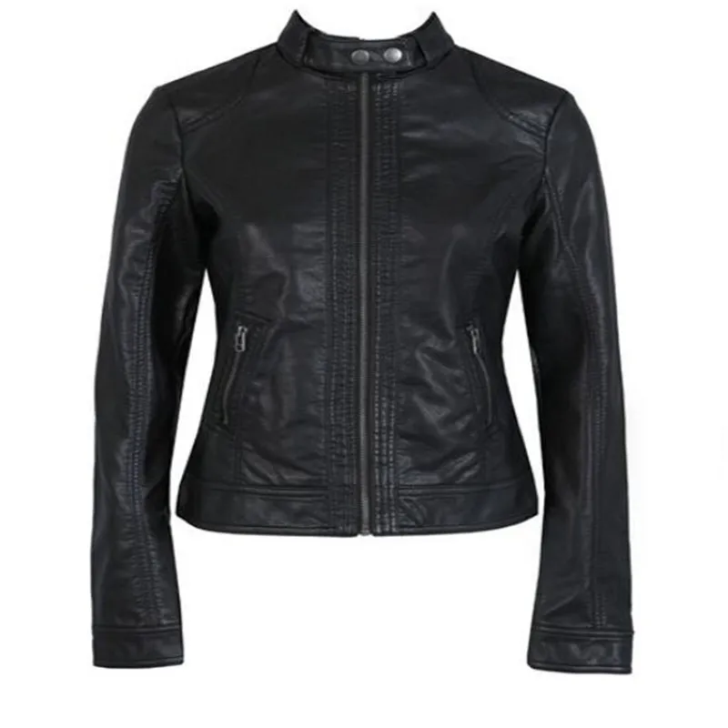 

2023 Fashion New Women's Jacket European Fashion Leather Jacket Pimkie Cleaning Single PU Leather Motorcycle Temale Women's Leat