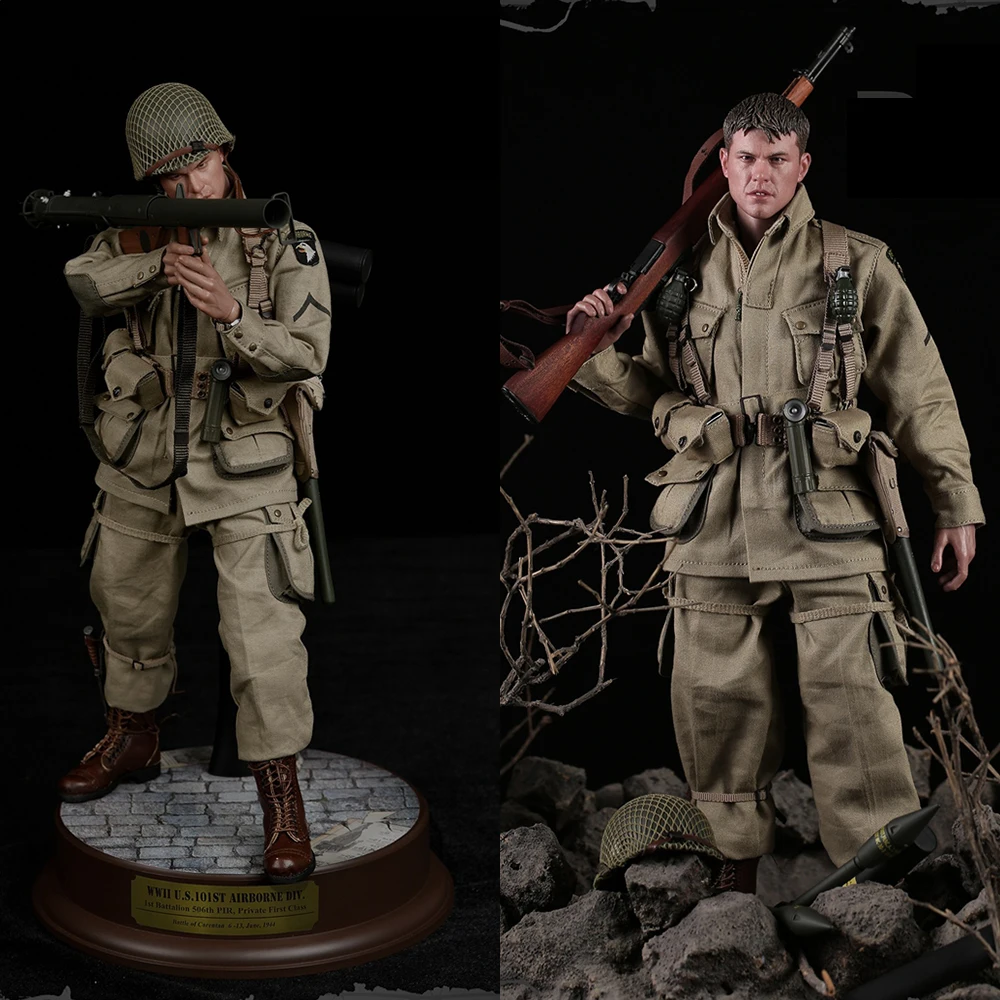 

Soldier Story SS-126 1/6 Full Set WWII US 101st Airborne DIV. 1st Battalion 506th PIR Private Ryan 12'' Male Action Figure Model