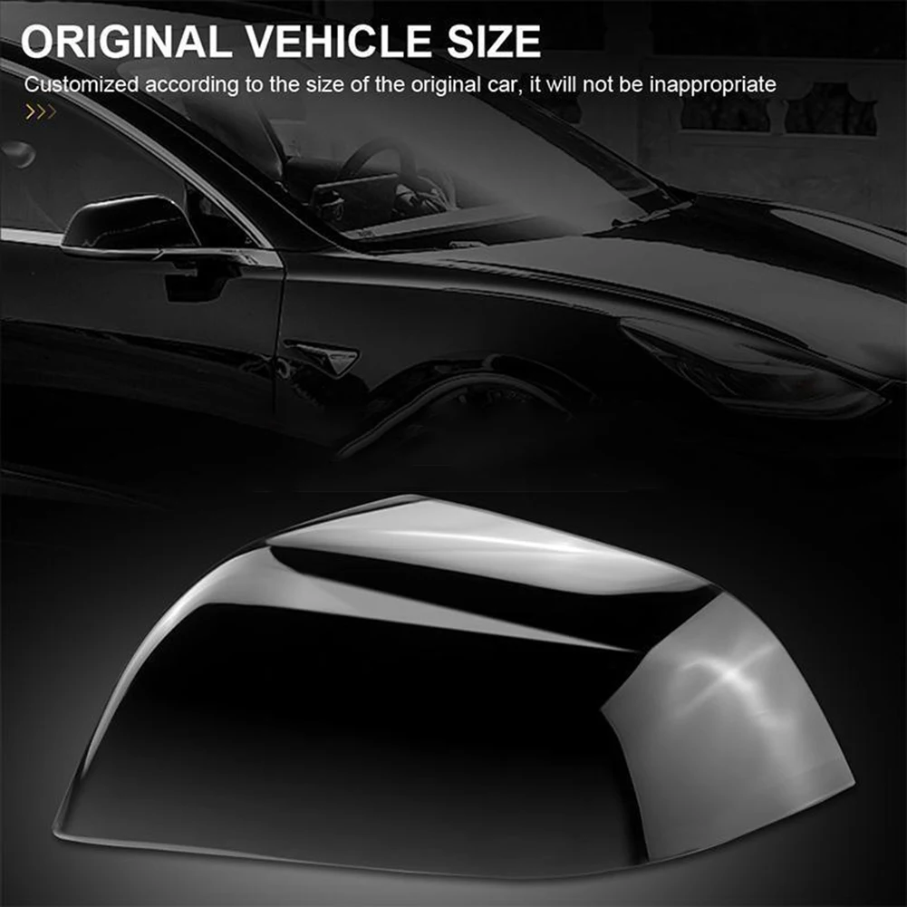 

Right Passenger Side Mirror Cover Cap For Tesla Model 3 2017-2022 109229001D Black Replacement Housing For Reflector Cover
