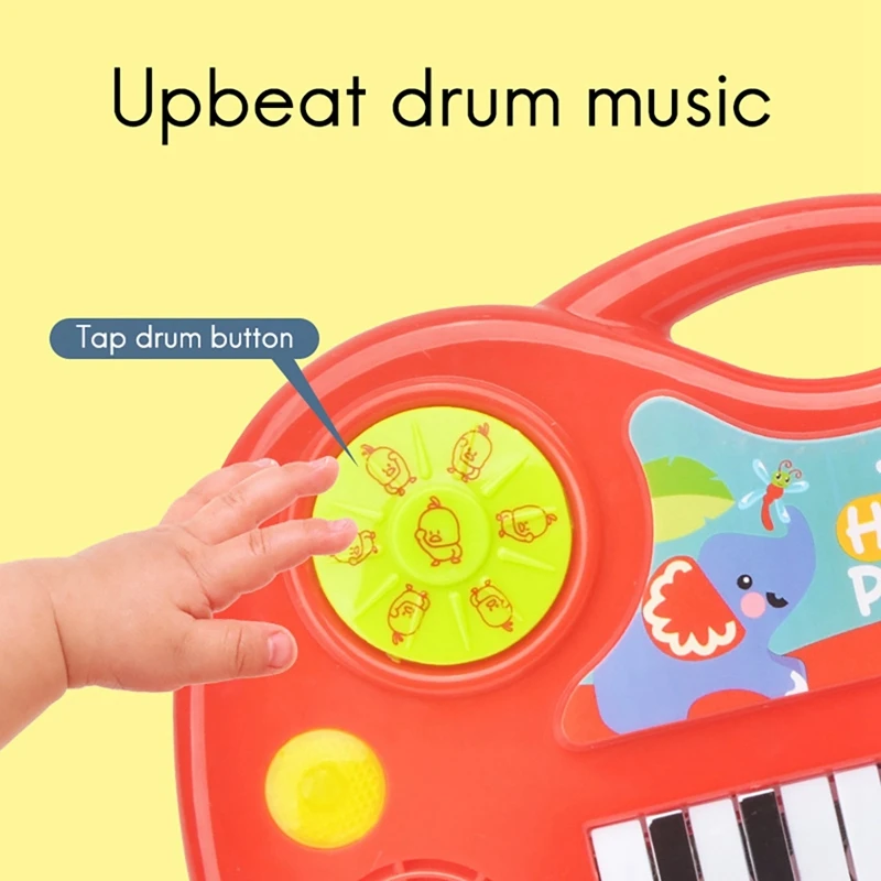 Kids Electronic Piano Keyboard 12 Keys Organ Exercise Hand Ability Musical Instrument Toys for Child |