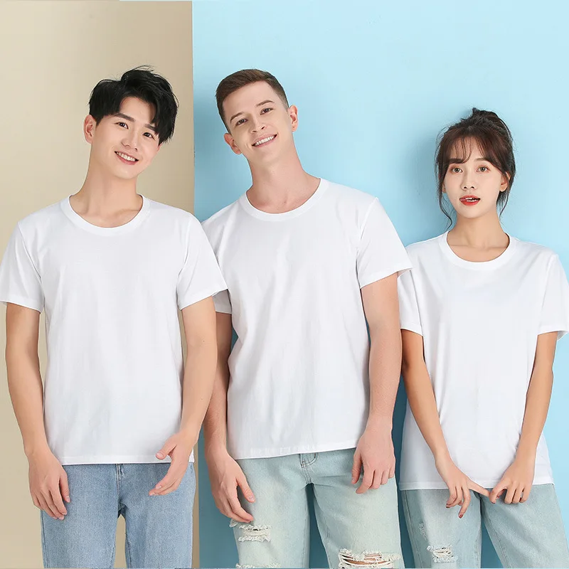 2023 Brand New Cotton 100% Mens T-shirt Pure Color Men T Shirts Round Collar Short-Sleeve Man T-shirt Top Tees For Male Clothes