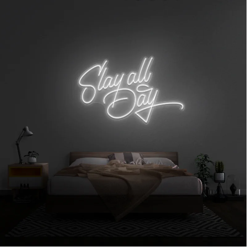 Wanxing Slayall Day Bedroom Customized LED Neon Light Home Bar Cafe Office Sign Living Room Design Personalized Wall Decoration