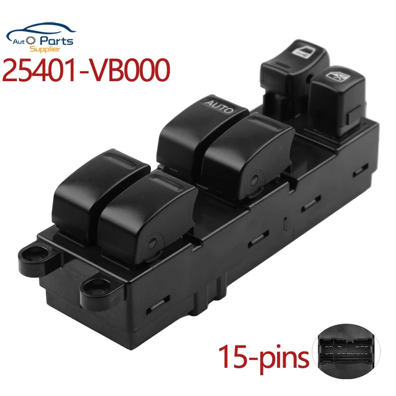 

New 25401-VB000 25401VB000 Power Window Master Control Switch for Nissan Navara pickup d22/paladin ka24de 25401-4M501