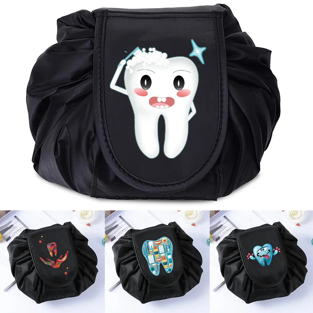 

Makeup Bag Organizer Make Up Cosmetic cases Drawstring Travel Cosmetic Storage Pouch toiletry bag Foldable women's necessaries