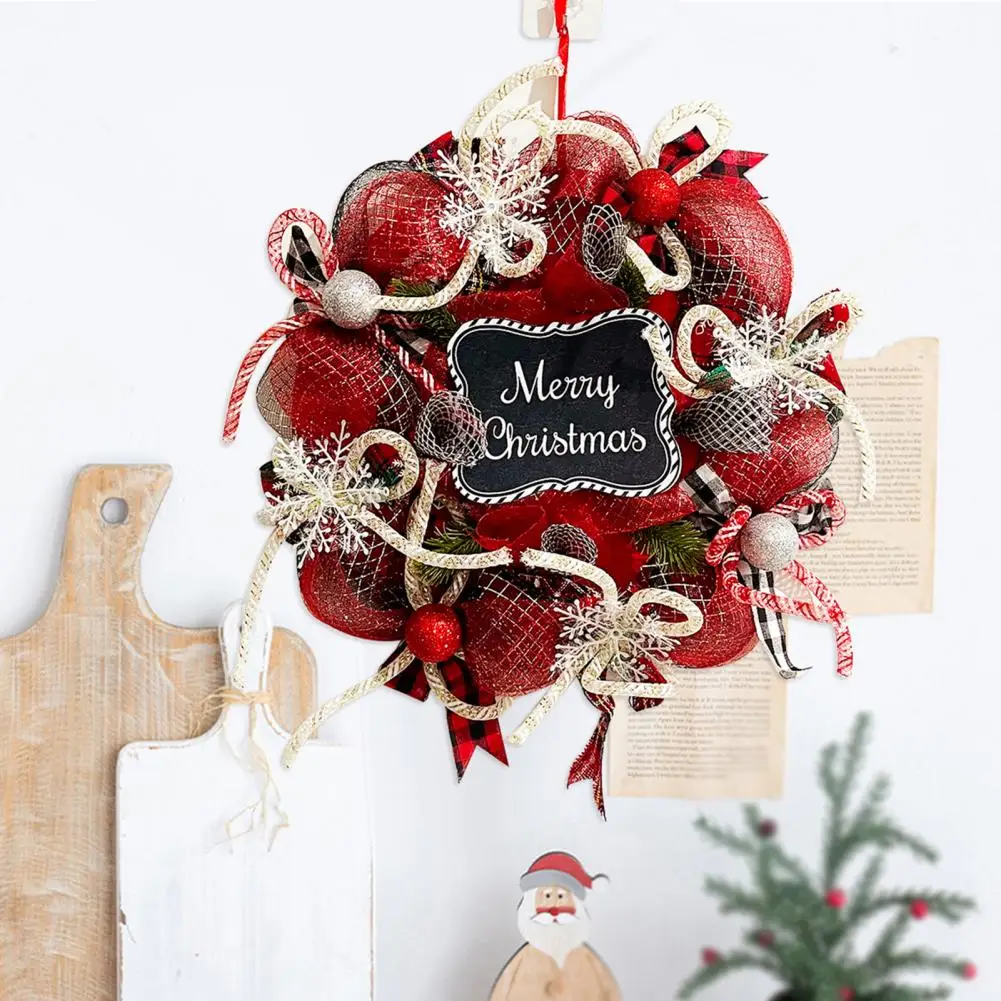 

Праздничный венок, праздничный зимний дверной декор, Рождественский венок, Классические кластеры красных ягод для новогоднего фермерского дома