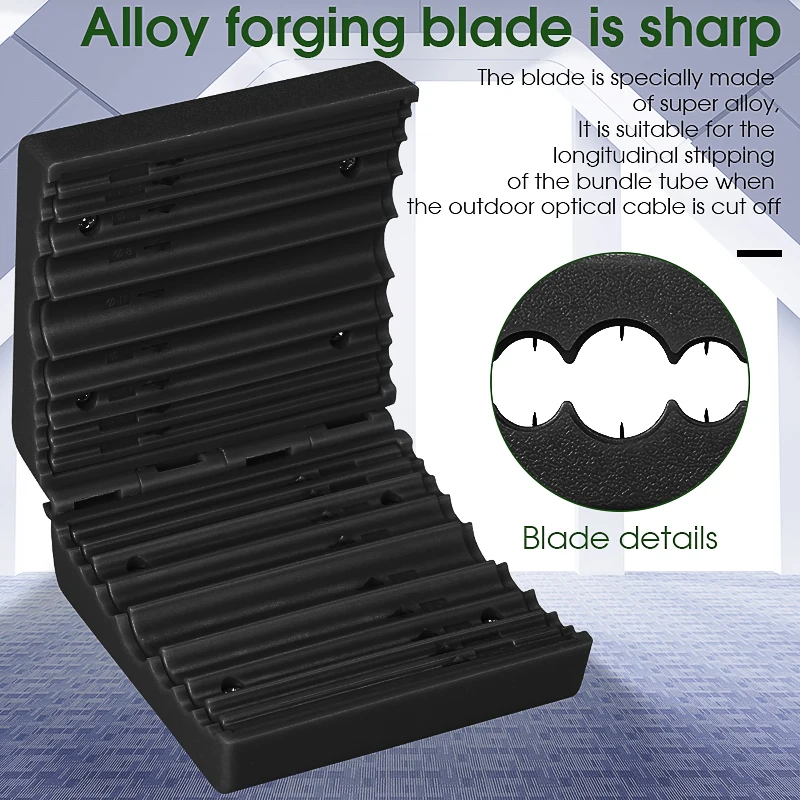 AUA-09 Longitudinal Bundle Tube Stripper Single-core/Ribbon-shaped 1.5~11mm Slitter Optic Fiber Cable Center Pipe Stripping Tool