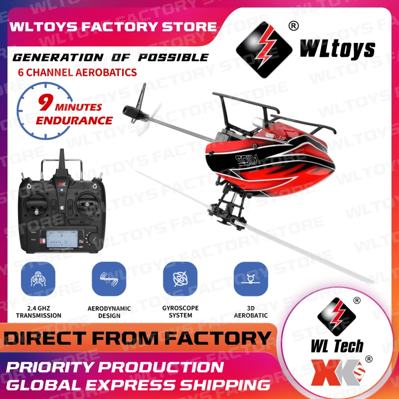 WLtoys K110S 6CH 3D/6G System 2 4G Brushless 3D 6G Flybarless RC вертолет для FUTABA S-FHSS K127 4CH