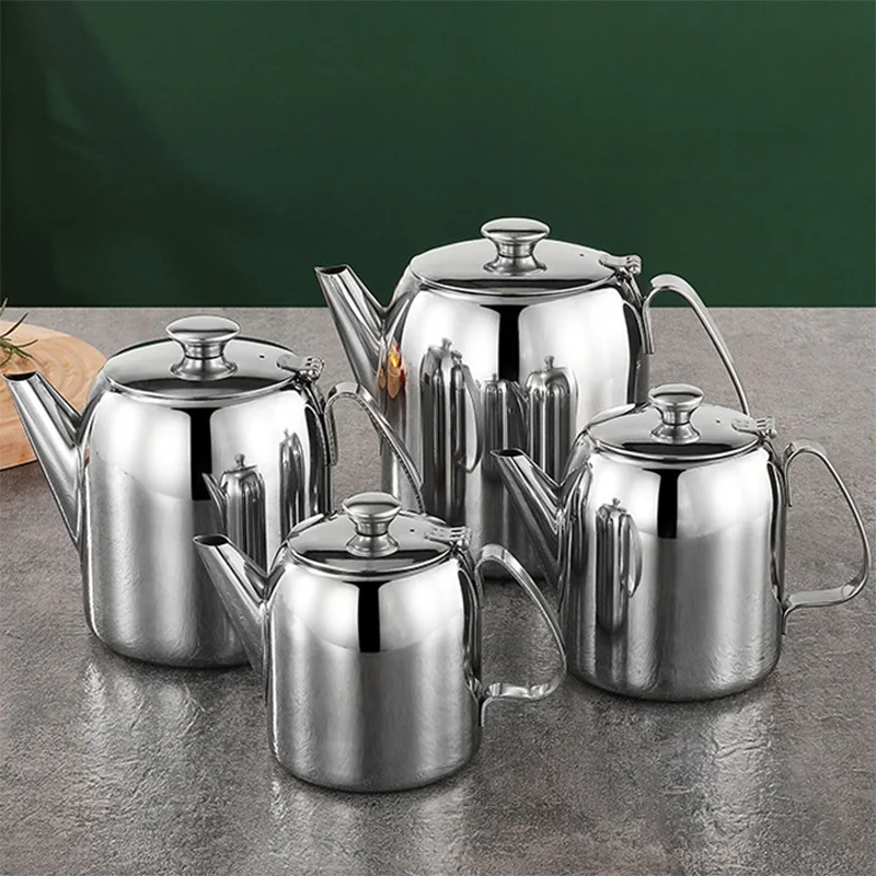 

0.5L/0.9L/1.3L/2L Stainless Steel Teapot Coffee Pot Water Kettle for Gas Stove Induction Cooker