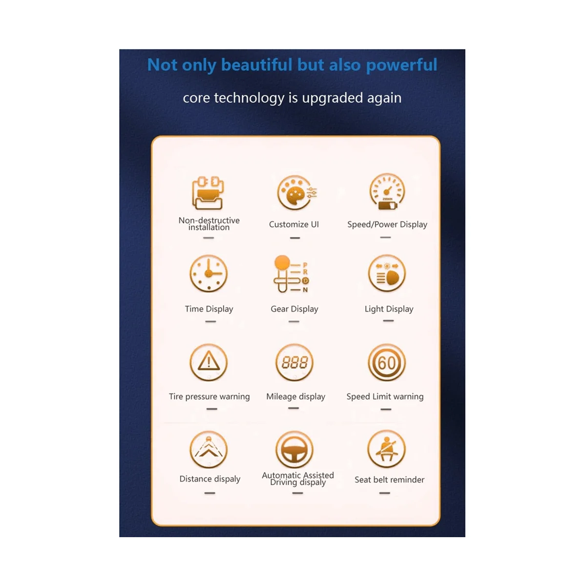 

Цифровой смарт-датчик HUD для приборной панели Tesla Model Y Model 3, со спидометром