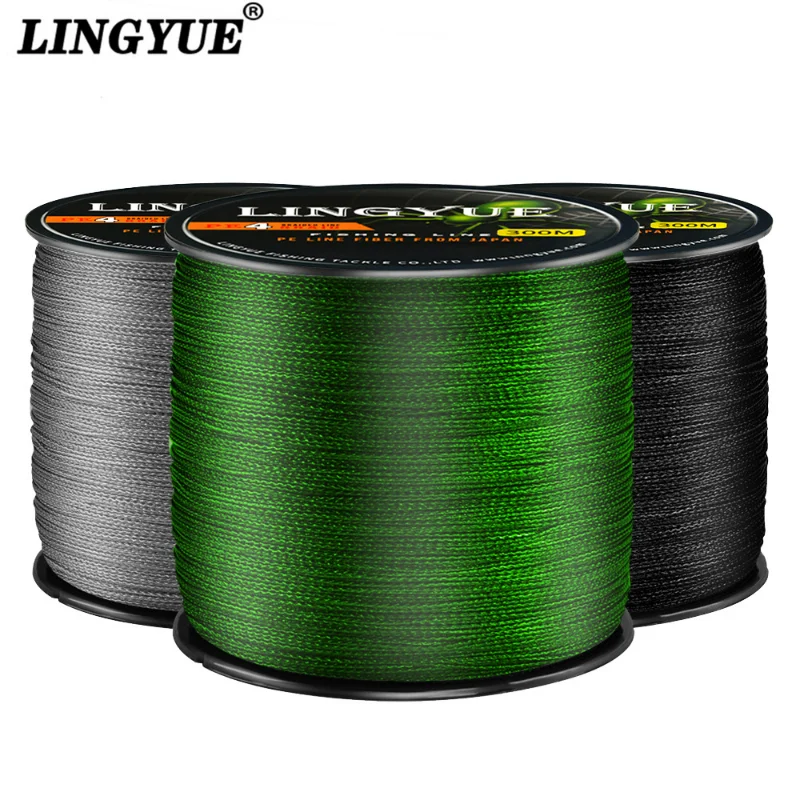 4x-Strand Braided Fishing Line 300M Multifilament Pe Wire For Saltwater Durable Woven Thread Tackle Fishing Accessories Pe Line