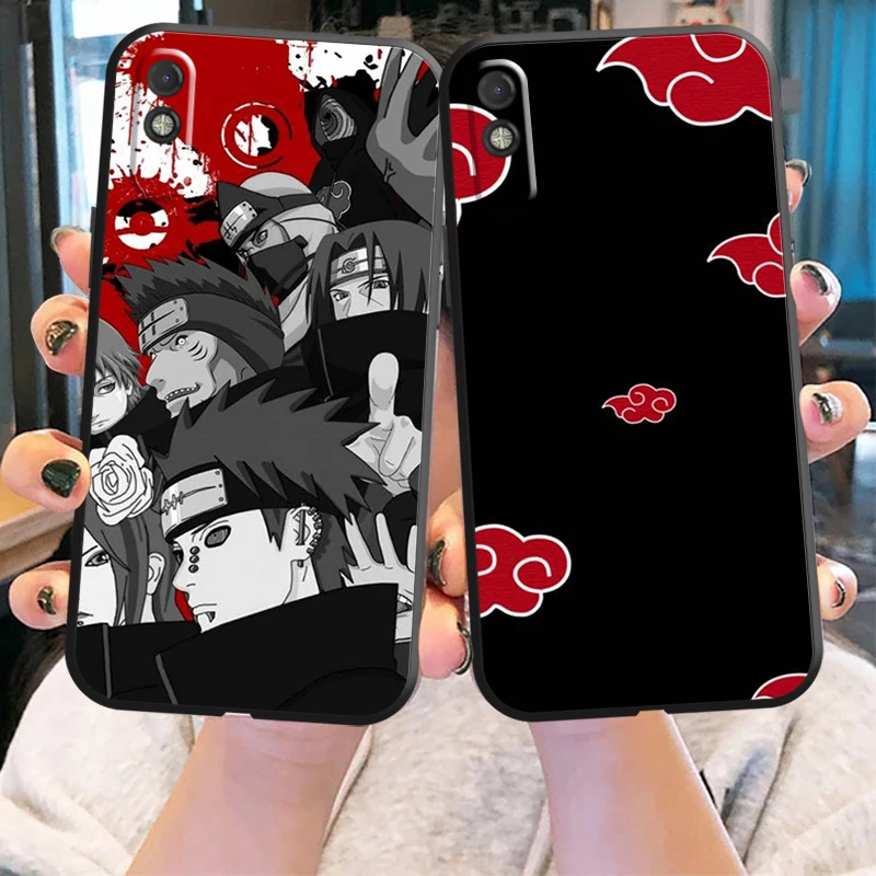 

Japan Anime NARUTO Phone Case For Xiaomi Redmi 7 7A 8 8A 9 9i 9AT 9T 9A 9C Note 7 8 2021 8T 8 Pro Black Funda Coque Carcasa