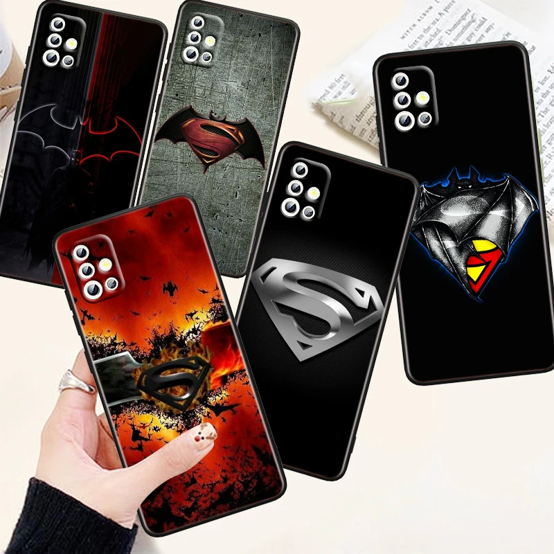 

Batman Superhero Superman Art Phone Case For Samsung A73 A72 A71 A54 A53 A52 A51 A42 A33 A32 A23 A22 A21S A13 A04 A03 5G Black