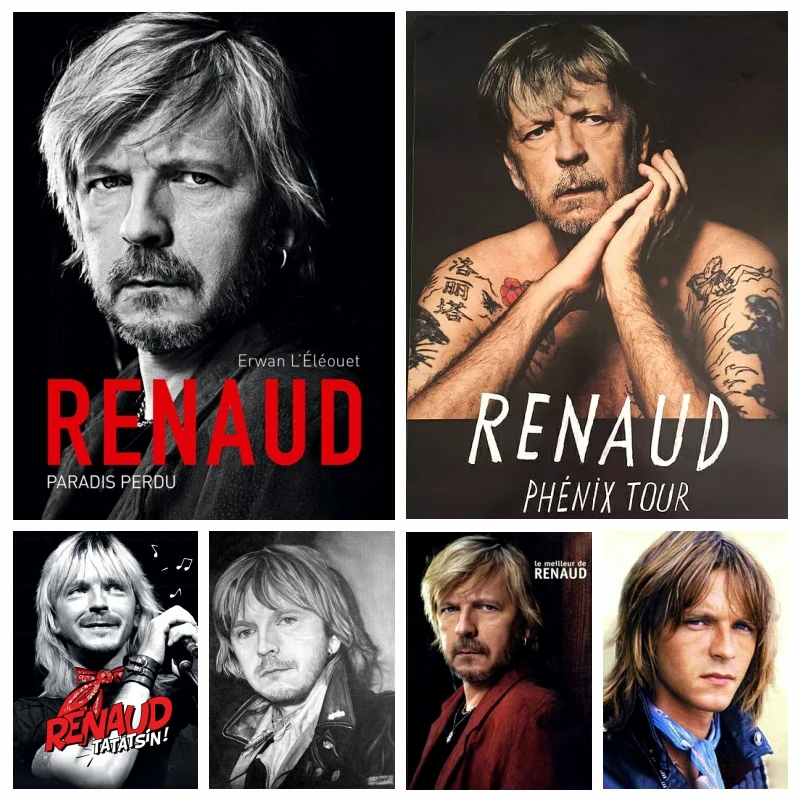 

5d Classical Rock Musician Diamond Painting Renaud Chanson Rocker Picture Embroidery Cross Stitch Full Drills Kit Home Decor