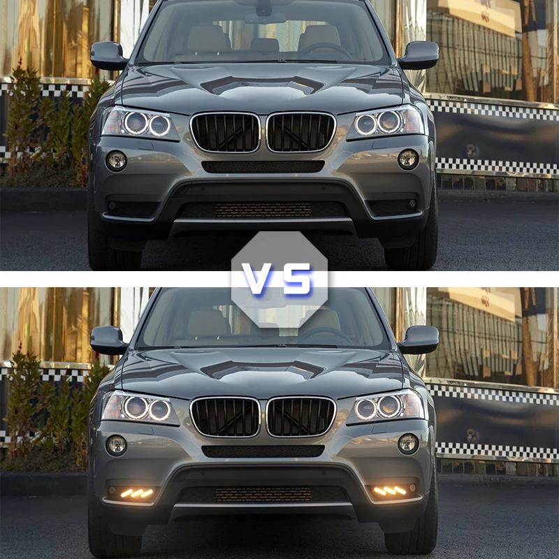 Фонарь СВЕТОДИОДНЫЙ дневной ходовой 3 цвета для BMW X3 F25 2009 - 2013 |