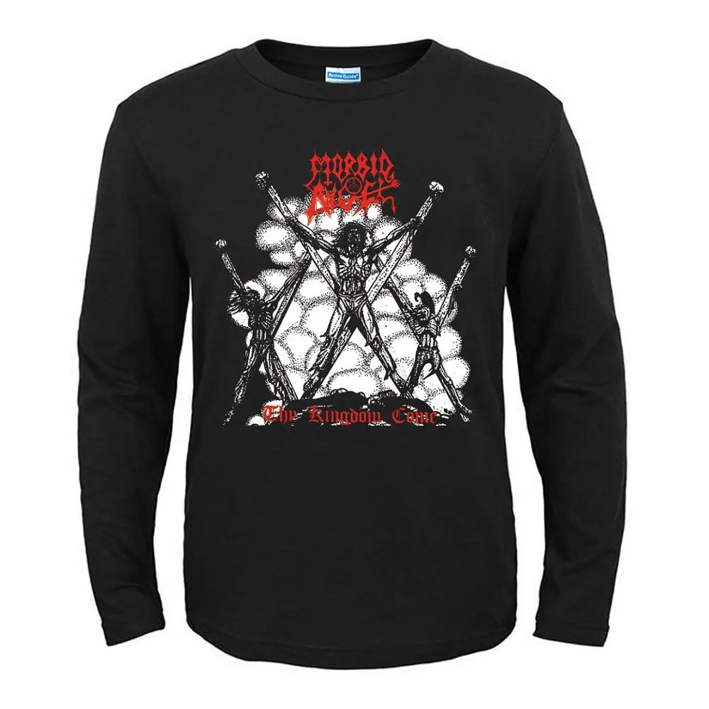 

4 designs Morbid Angel Rock Brand men shirt 3D skull fitness Hardrock heavy Metal Cotton full long sleeves skateboard rocker