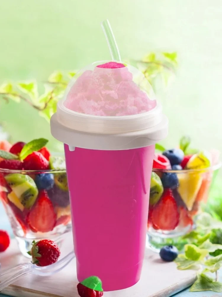 

Quick-Frozen Smoothies Cup Homemade Fruit Juice Milkshake Bottle Slush Shake Maker Fast Cooling Cup Ice Cream Magic Slushy Maker
