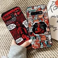 marvel deadpool phone case for samsung galaxy s10 s9 s8 plus lite s10e for samsung s10 5g funda soft coque silicone cover back