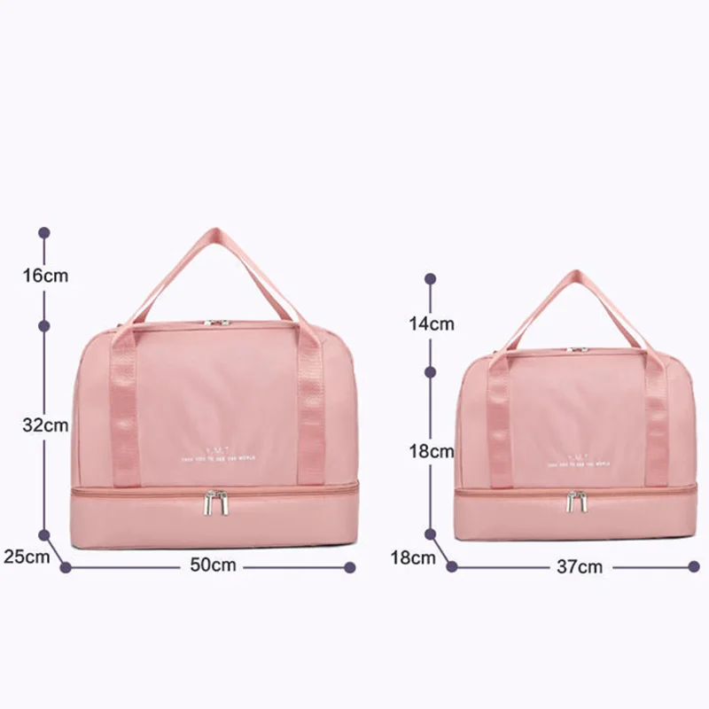 Outdoor Travel Gym Bag Waterproof Sports Fitness Women's Handbag Yoga Training Swimming Dry Wet Separation Shoulder Bags XA871D