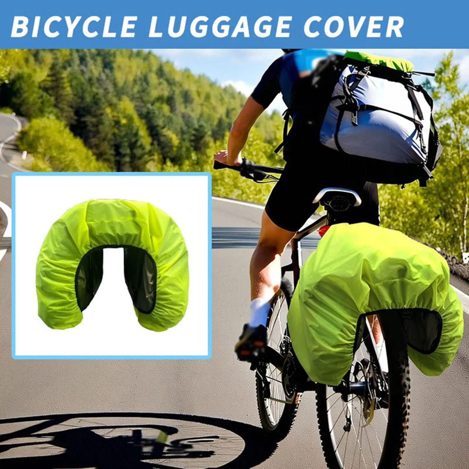 Сумка на заднюю стойку велосипеда дождевик седельная сумка пылезащитный чехол