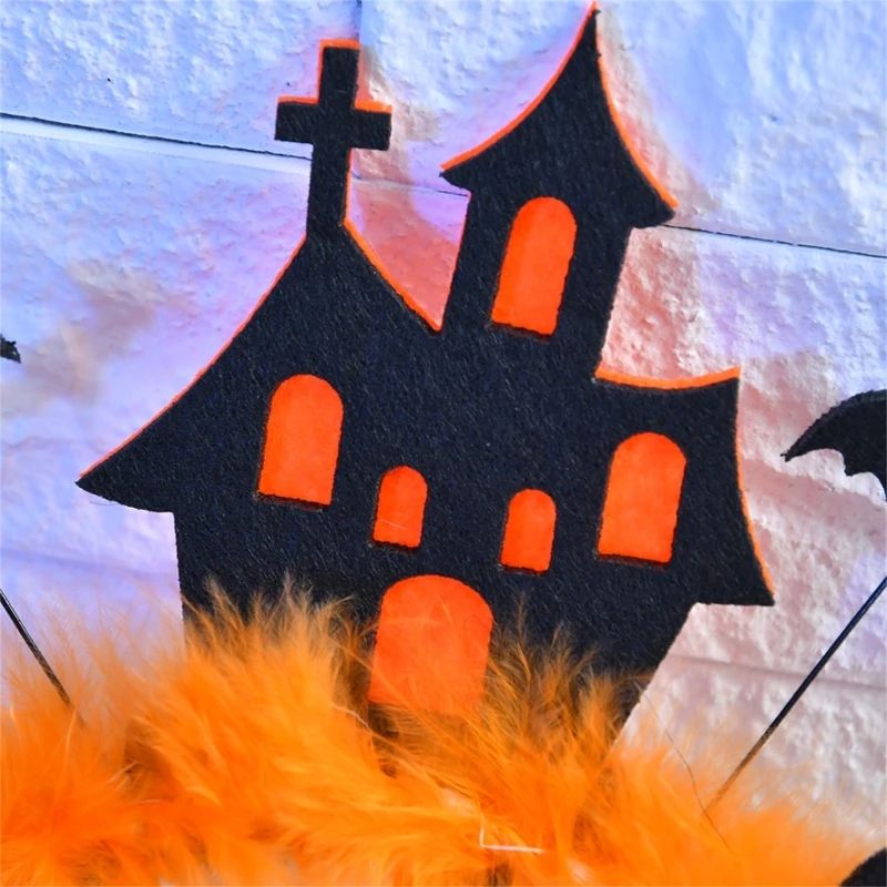 

Повязка на голову с ужасающими летучими мышами для детей, жуткий Хэллоуин, тематические вечеринки, повязка на голову с темными и