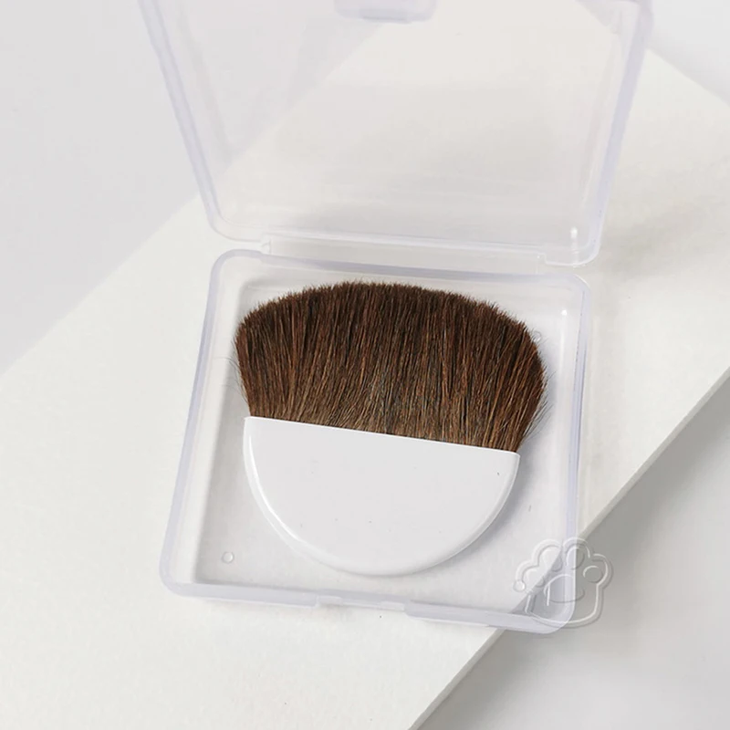 Скульптурная Рассыпчатая кисть для пудры кисти румян мини-кисть конского волоса