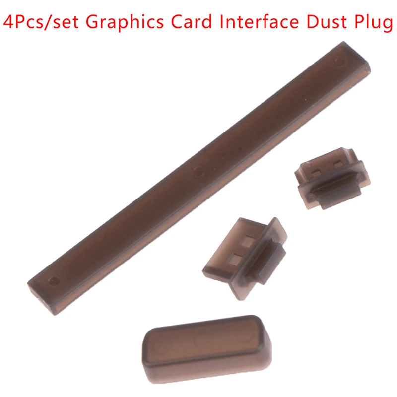 

Пылезащитная заглушка для интерфейса видеокарты, 4 шт./комплект, пылезащитная крышка для ноутбука DVI HDMI DP PCI-E