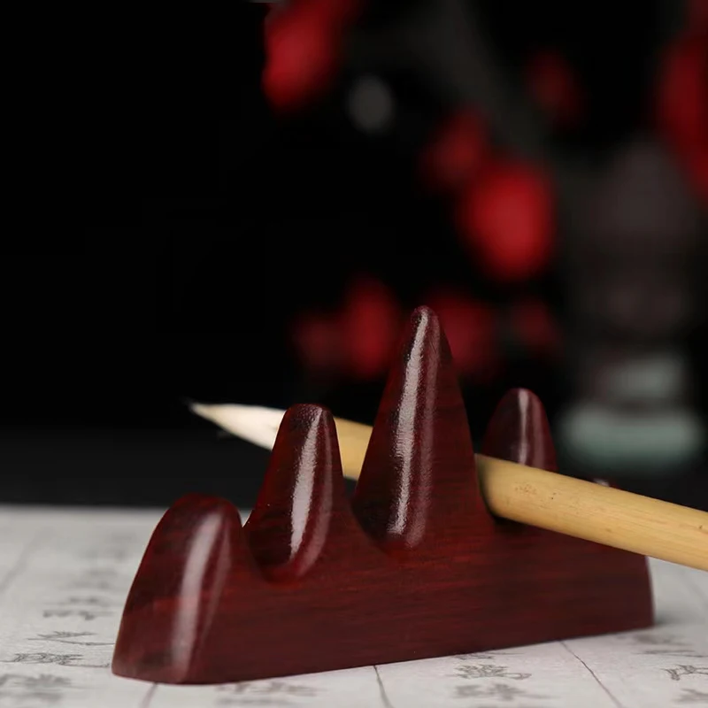 

Handmade Wooden Pen Holder for Writing Brush Chinese Calligraphy Penholder Painting Tools School Stationery
