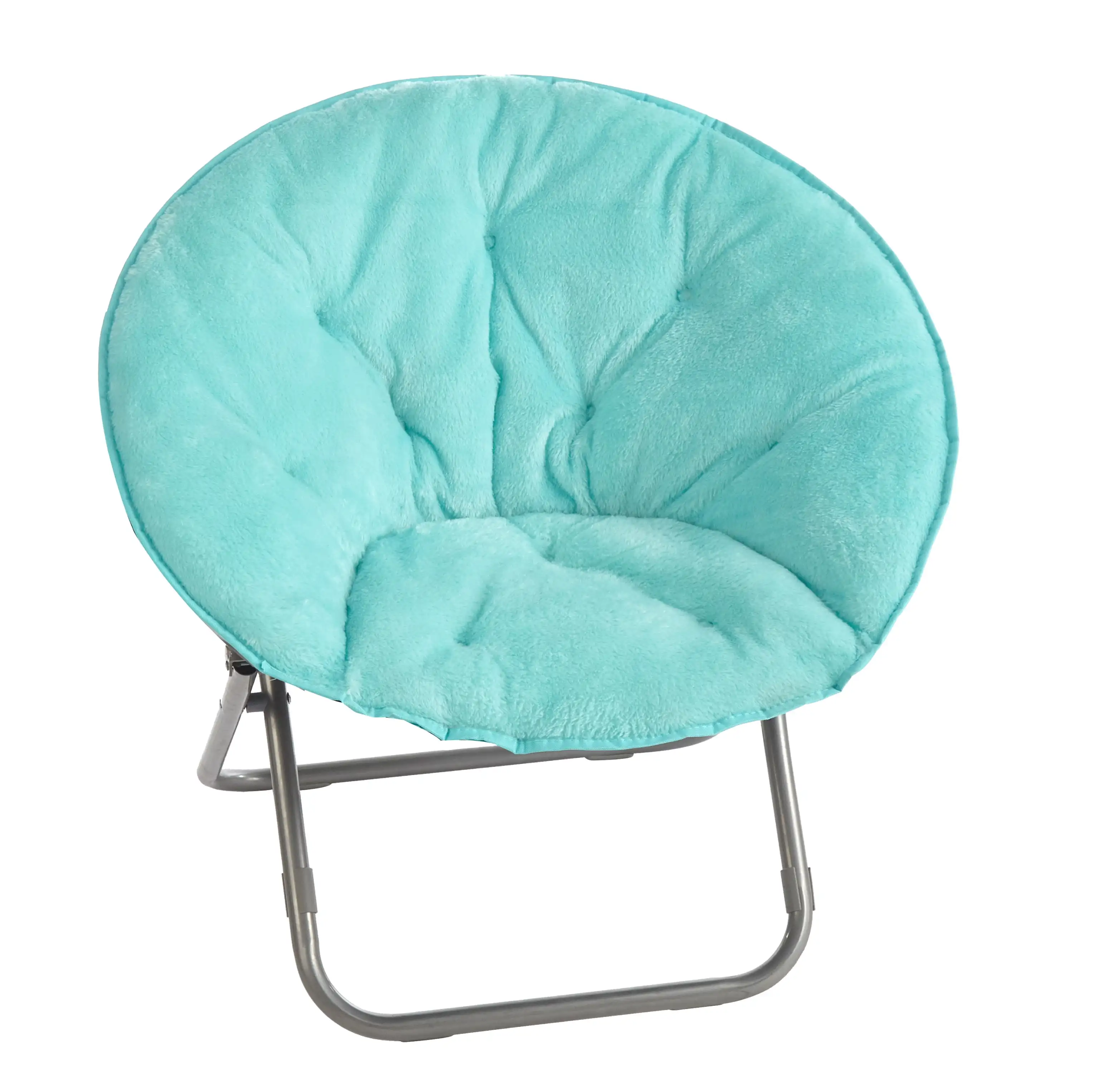 

Faux Fur Saucer Chair, Aqua
