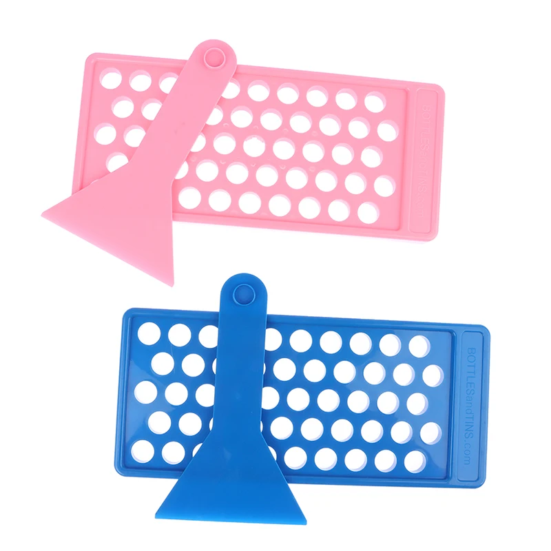 

Lip Balm Crafting Kit Includes Lip Balm Pouring Tray & Spatula Set For 50 White 0.15oz (4.25g) Lipgloss Tubes