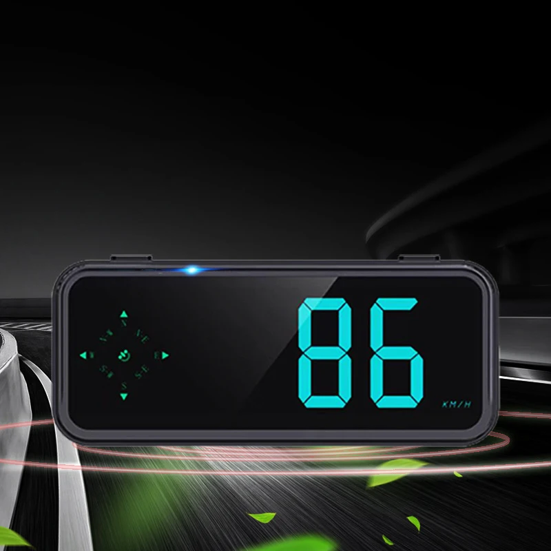 Цифровой спидометр Автомобильный HUD Универсальный GPS-компас Индикатор измерения