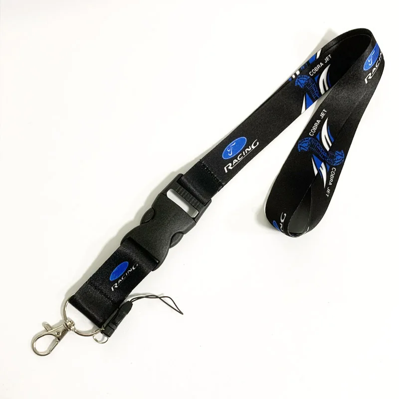 Автомобильный шнурок, нейлоновый ремешок для телефона, карты, шеи, логотип, брелок, украшение, эмблема для Ford Shelby, Thomas, Cobra, Tommy Gt500, аксессуары