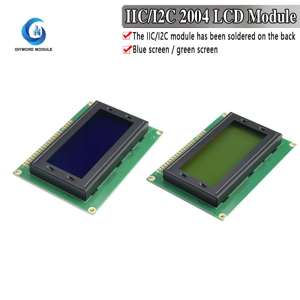 1604 16*4 LCD Display Module Yellow/Blue Screen LCM 5.0V SPLC780 HD44780 Controller For Arduino