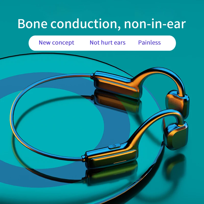 

Bluetooth Bone Conduction Speaker Earphone Ear Hook Comfortable Wireless Sports Headphone Bone Vale Guide Bluetooth With Mic