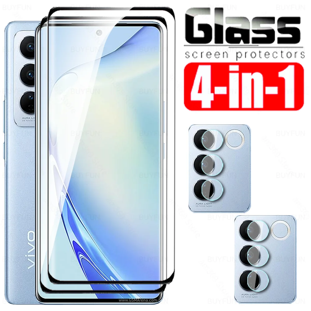 

4in1 Curved Tempered Glass For Vivo V27 Pro 5G 6.78'' Vavo V27Pro Vovi V 27 VivoV27 VivoV27Pro 2023 Camera Lens Screen Protector