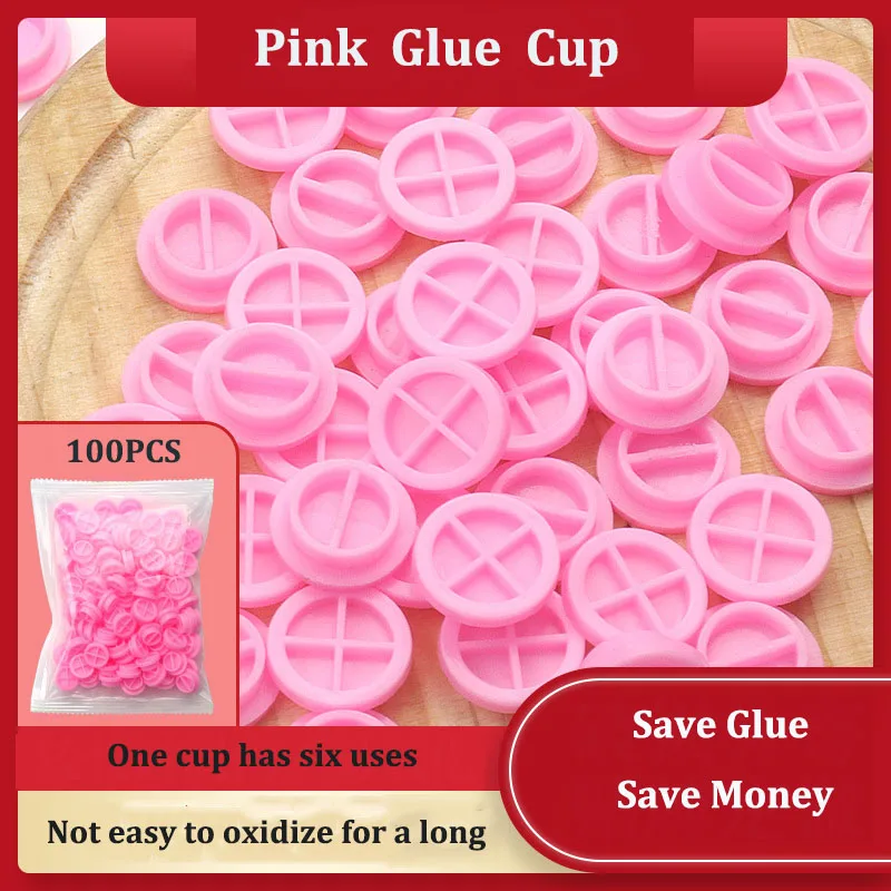 

100 шт., колпачки для клея для ресниц