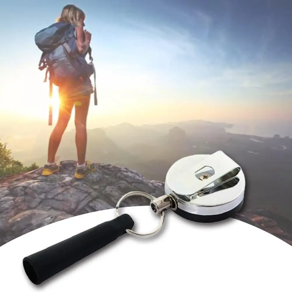 

1pc Camping Heavy Duty Retractable Pen Pull Holder Belt Rope Lost Carpenter Clip Pencils Anti Chain Reel O8h9