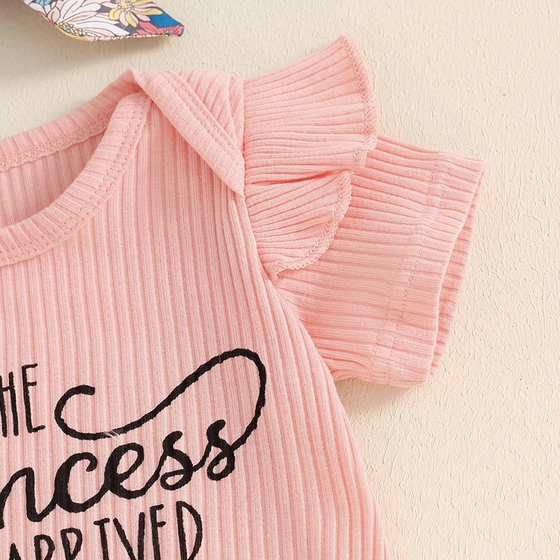 3 шт. детский летний комбинезон с коротким рукавом и цветочным принтом