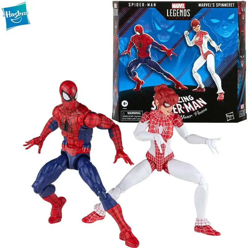 

Hasbro Marvel Legends Series Spider-Man and Marvels Spinneret Collectible Action Figure 6 Inch with Accessories Original New