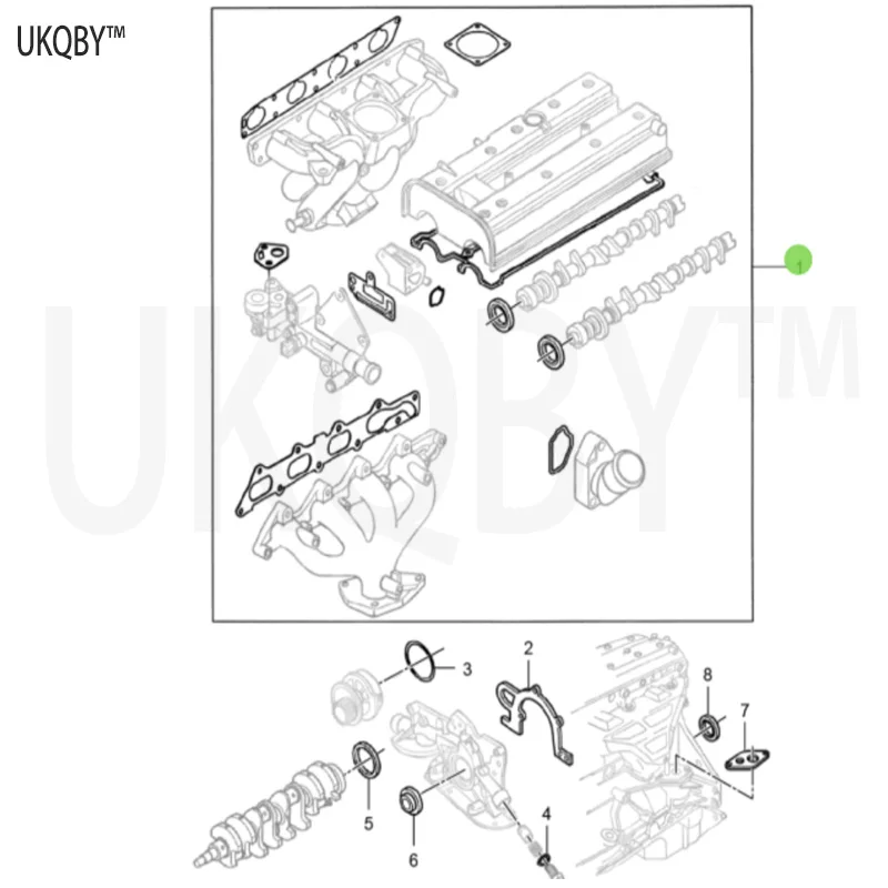 Подходит для капитального ремонта двигателя Ch ev ro le t Ji ng ch en g 2 0/1 8 Φ 05-15/92064384 Bu ic k Re