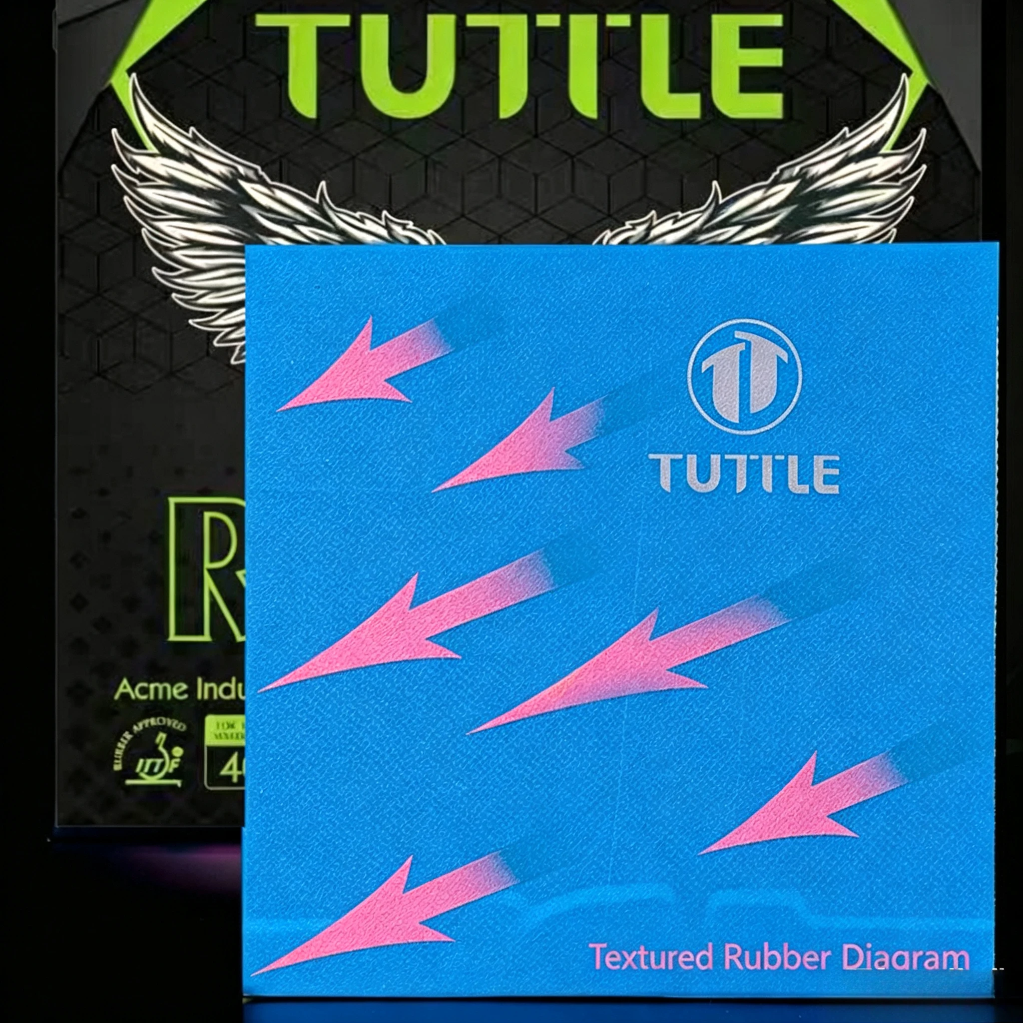 Накладка для настольного тенниса TUTTLE Raptor Series с микротактильной поверхностью, сертифицированная ITTF (art.: 3920dc2db168c) - 3920dc2db168c