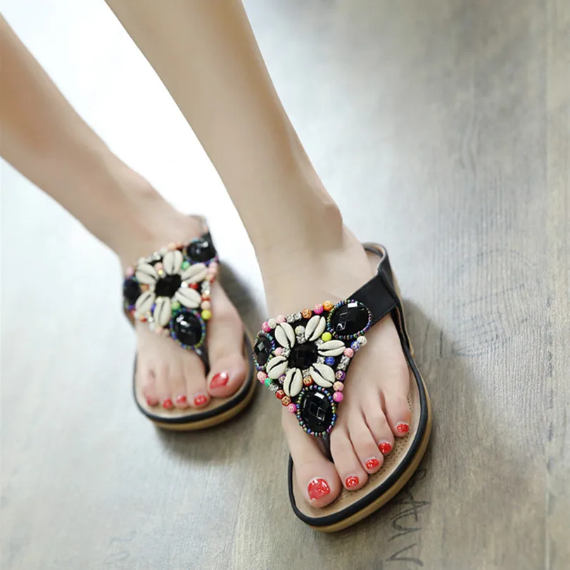 Plus Size 41 42 Woman Slides Flat with Womans Sandals Women Flip flops Ladies Beach Shoes Outside Casual Summer Women Slippers