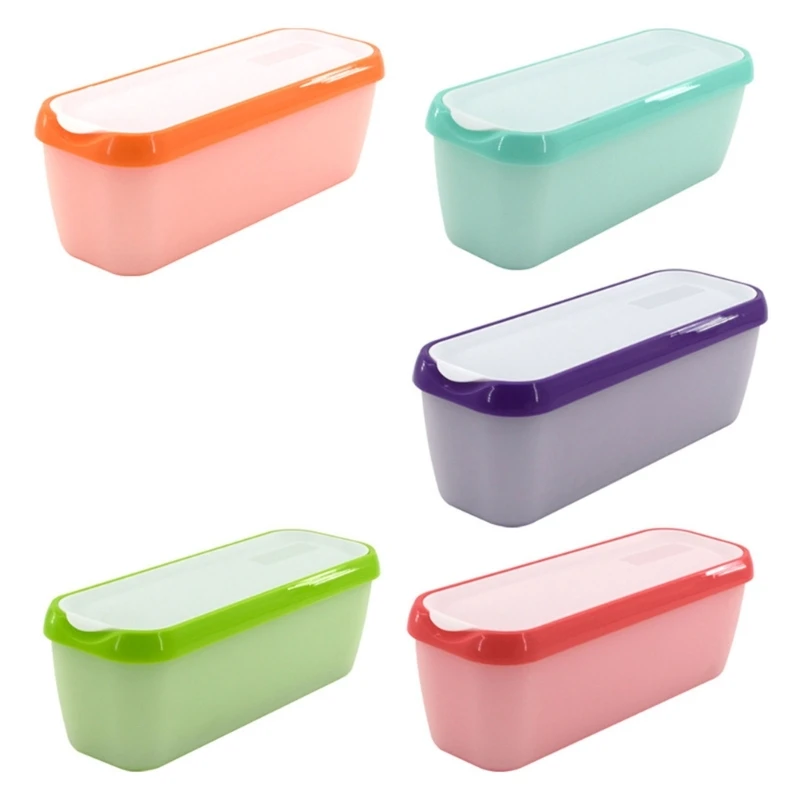 

Многоразовые контейнеры для морозильной камеры C63B, коробки для мороженого с крышками, пластиковые большие прямоугольные пресс-формы для фруктового льда, кухонные аксессуары