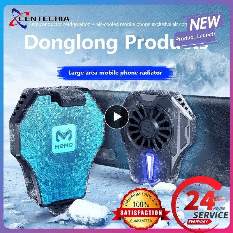 

1~8PCS Phone Cooling Fan Case Cold Air Handle Fan Mini Mobile Phone Cooler Water-cooled Radiator Powerful Heat Sink Light Weight