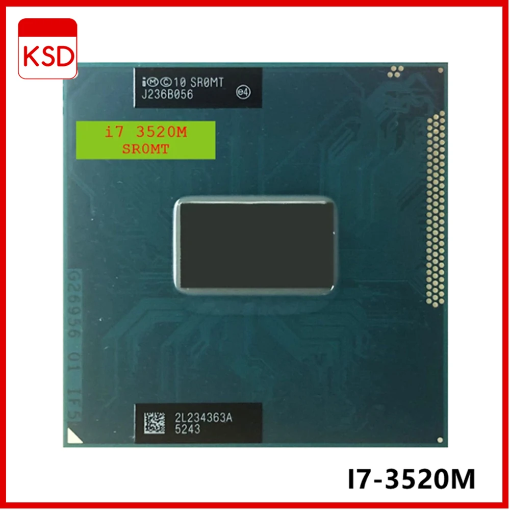 

INTEL Original Core i7 Mobile CPU i7 3520m Dual Core 2.9GHz 4M BGA1023 Laptop Notebook Processor i7-3520m for HM77 HM76