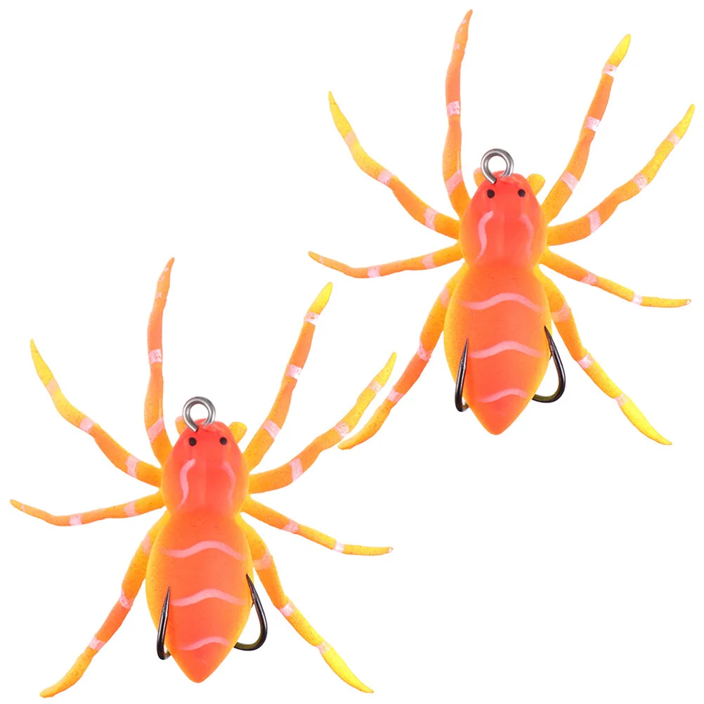 

2 Pcs Tool Reusable Fishing Baits Portable Swim Gear Lures Plastic Decorative Fake