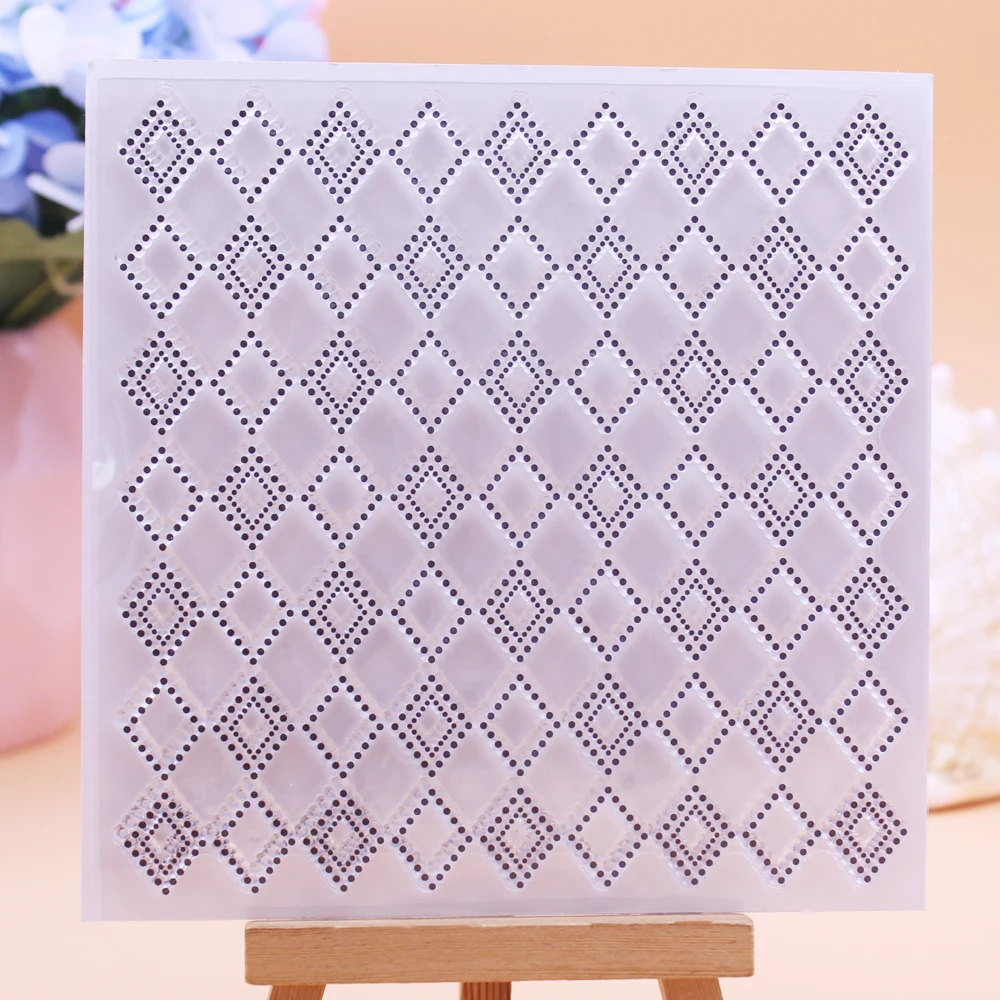 

Alinacutle CLEAR STAMPS Diamond Background DIY Card Scrapbooking Paper Craft Rubber Transparent Silicon Stamps
